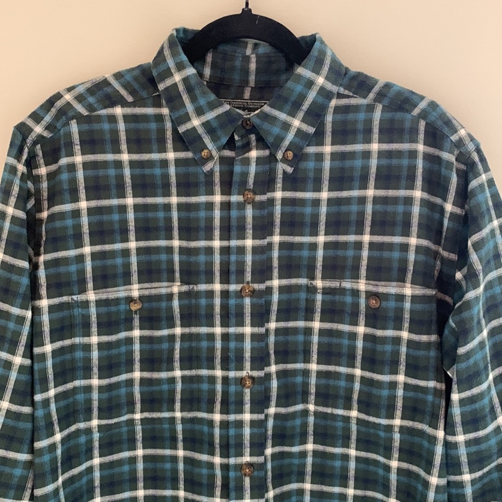 Woolrich Flannel Button Down Medium - image 2